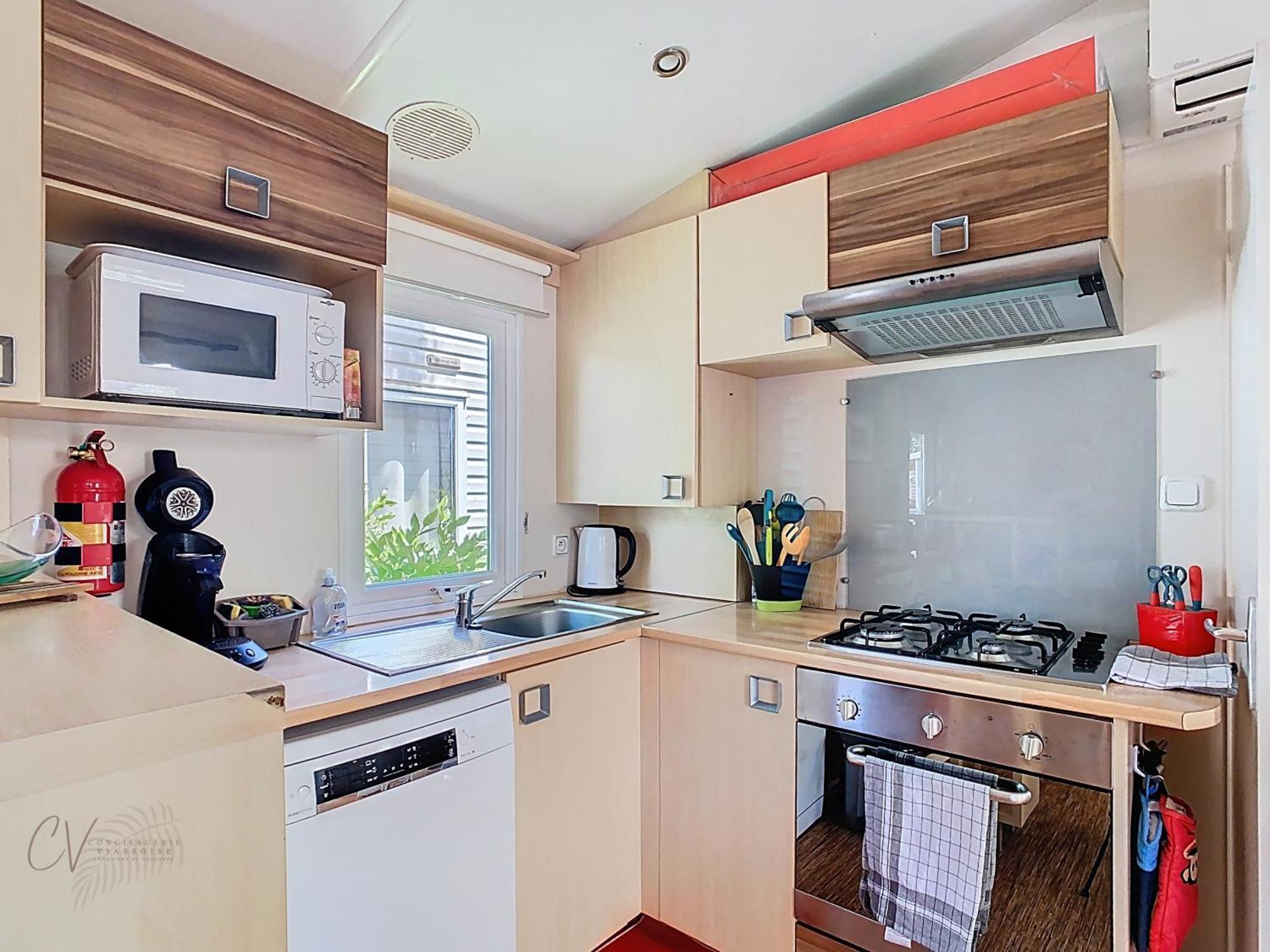 Grand Mobil Home 3Chbr 2Sdb Camping La Carabasse Vias Ngoại thất bức ảnh