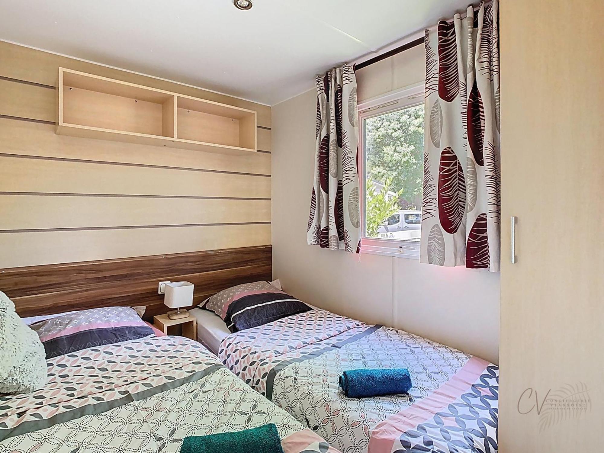 Grand Mobil Home 3Chbr 2Sdb Camping La Carabasse Vias Ngoại thất bức ảnh